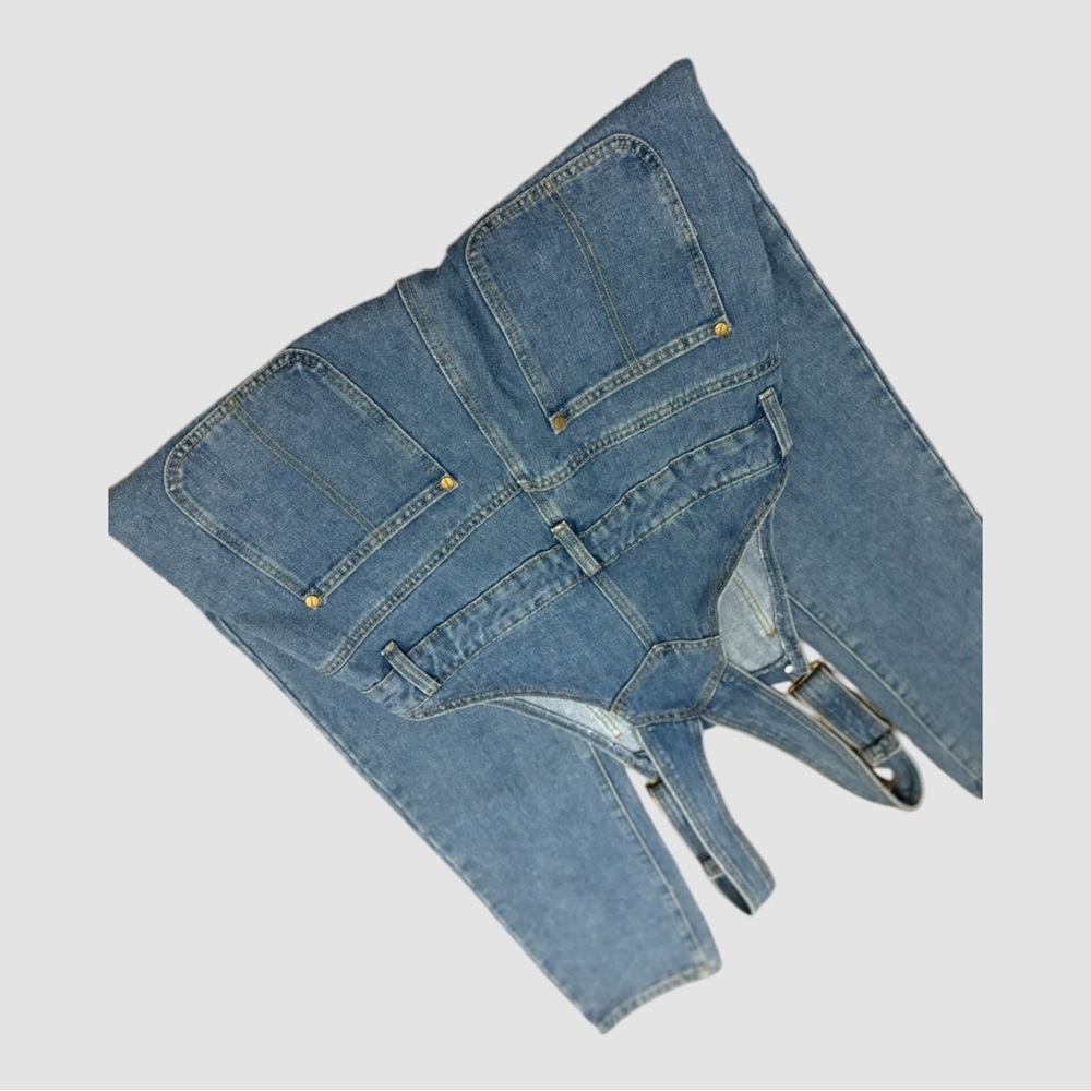 NEW Classic Blue Denim Overalls Medium Wash  size 6 - Picture 6 of 6